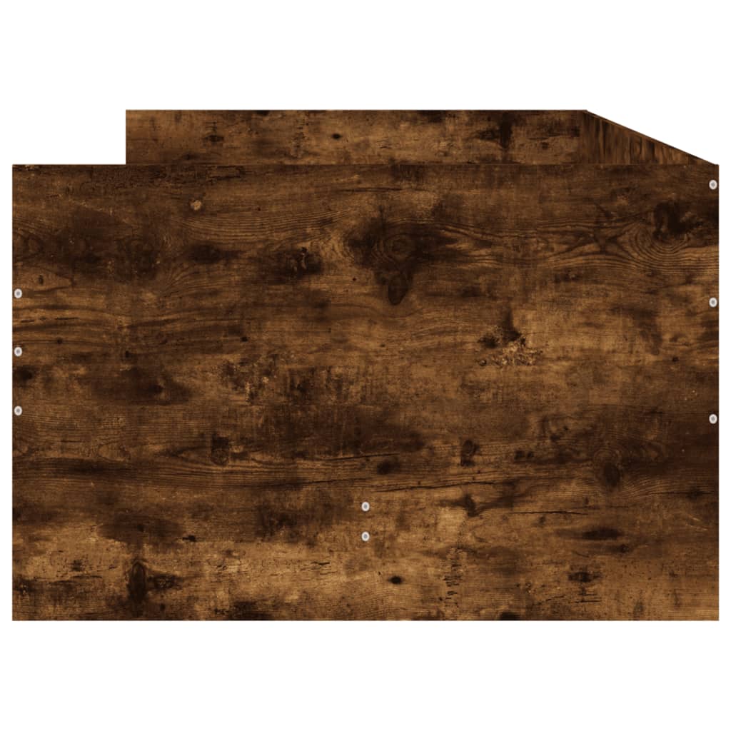 Bedframe met lades gerookt eikenkleurig 90x190 cm is nu te koop bij PeponiXL, paradijselijk wonen!