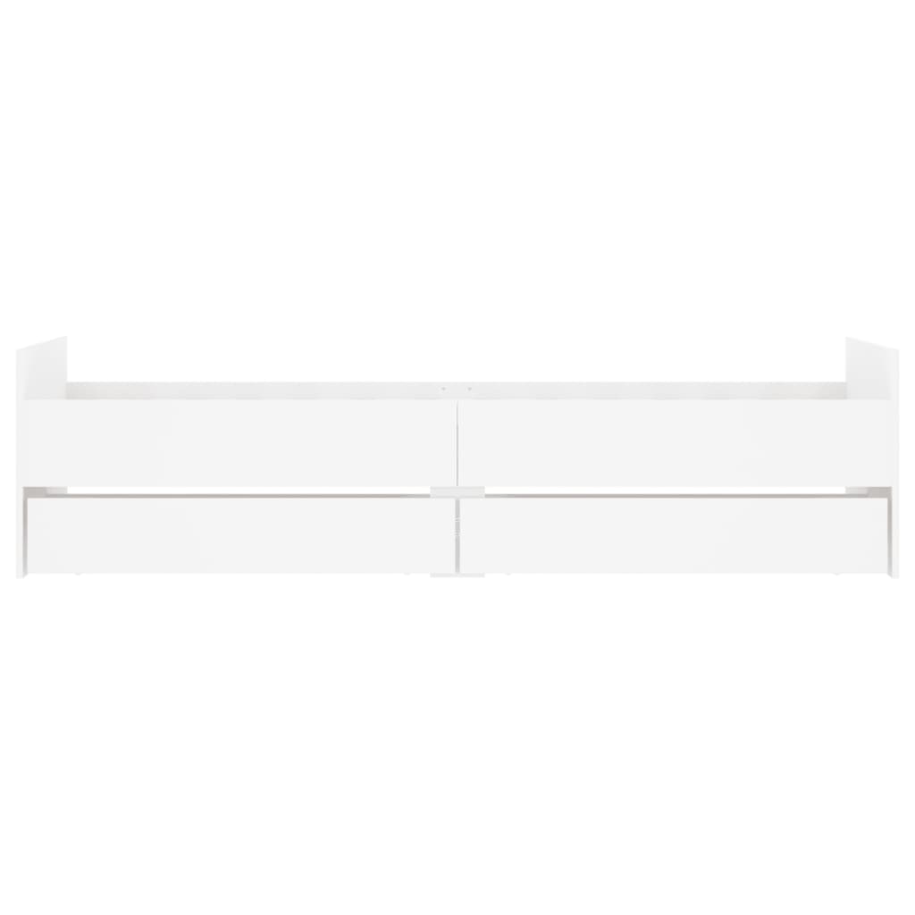 Bedframe met lades wit 100x200 cm is nu te koop bij PeponiXL, paradijselijk wonen!
