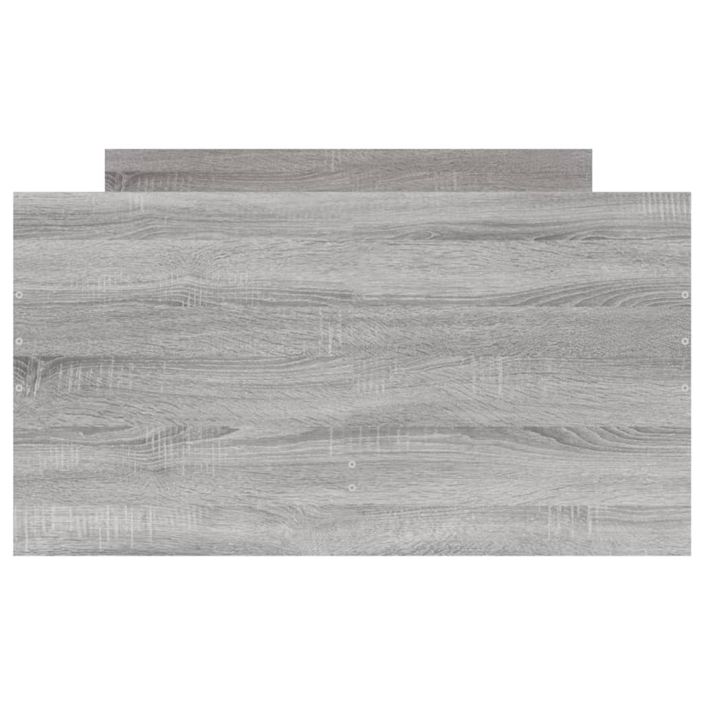 Bedframe met lades grijs sonoma eikenkleurig 100x200 cm is nu te koop bij PeponiXL, paradijselijk wonen!