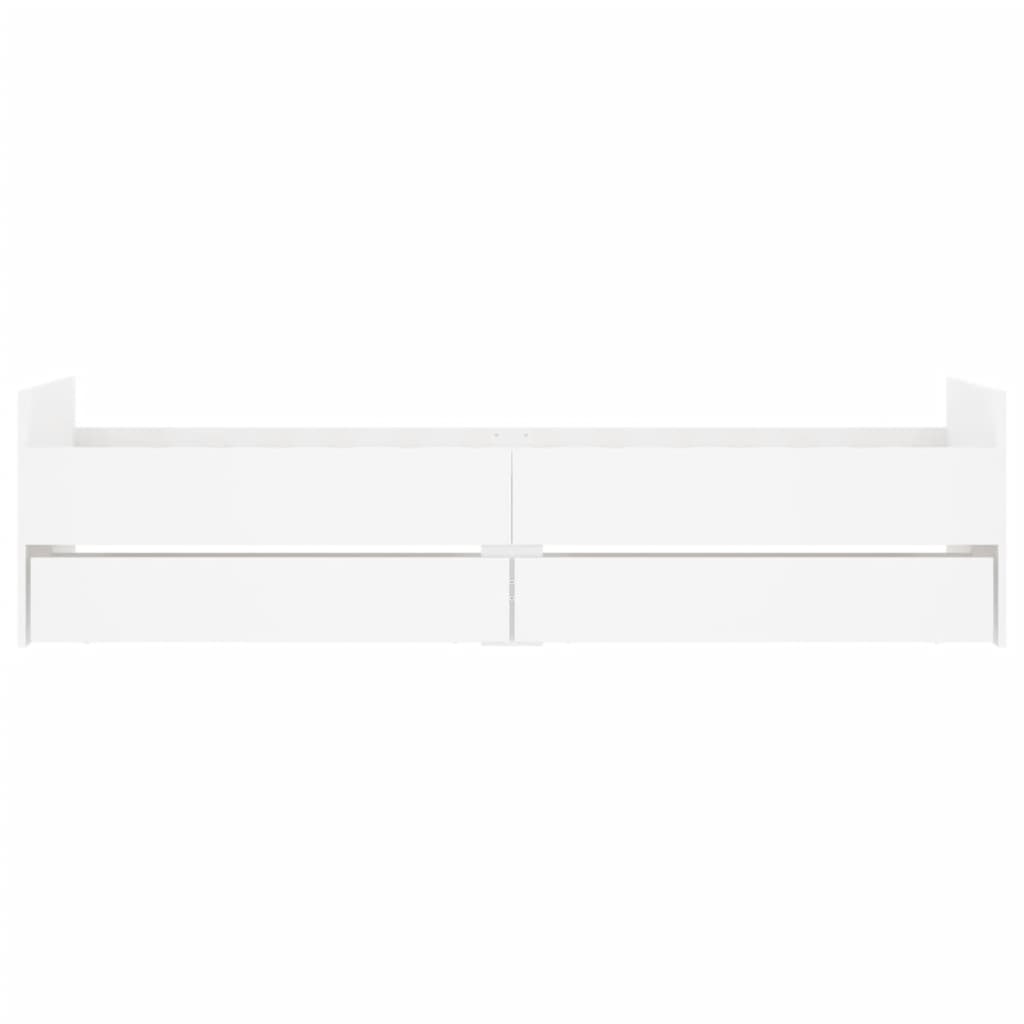 Bedframe met lades wit 90x200 cm is nu te koop bij PeponiXL, paradijselijk wonen!