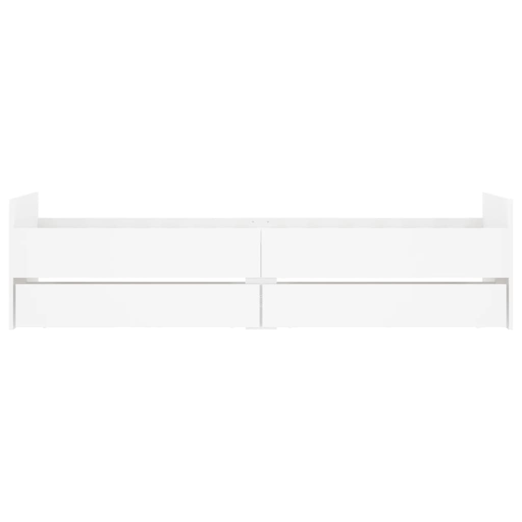 Bedframe met lades wit 90x190 cm is nu te koop bij PeponiXL, paradijselijk wonen!