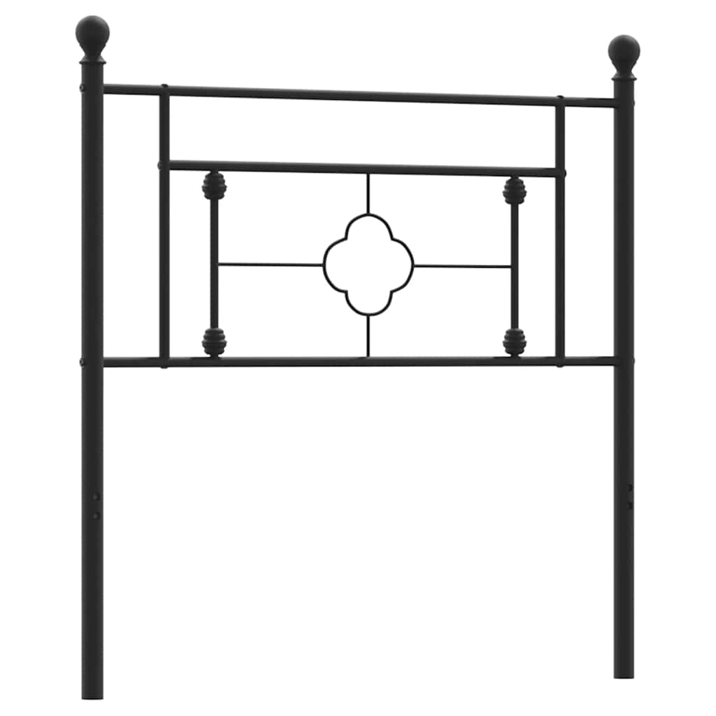 Vervangend hoofdbord 100 cm metaal zwart is nu te koop bij PeponiXL, paradijselijk wonen!
