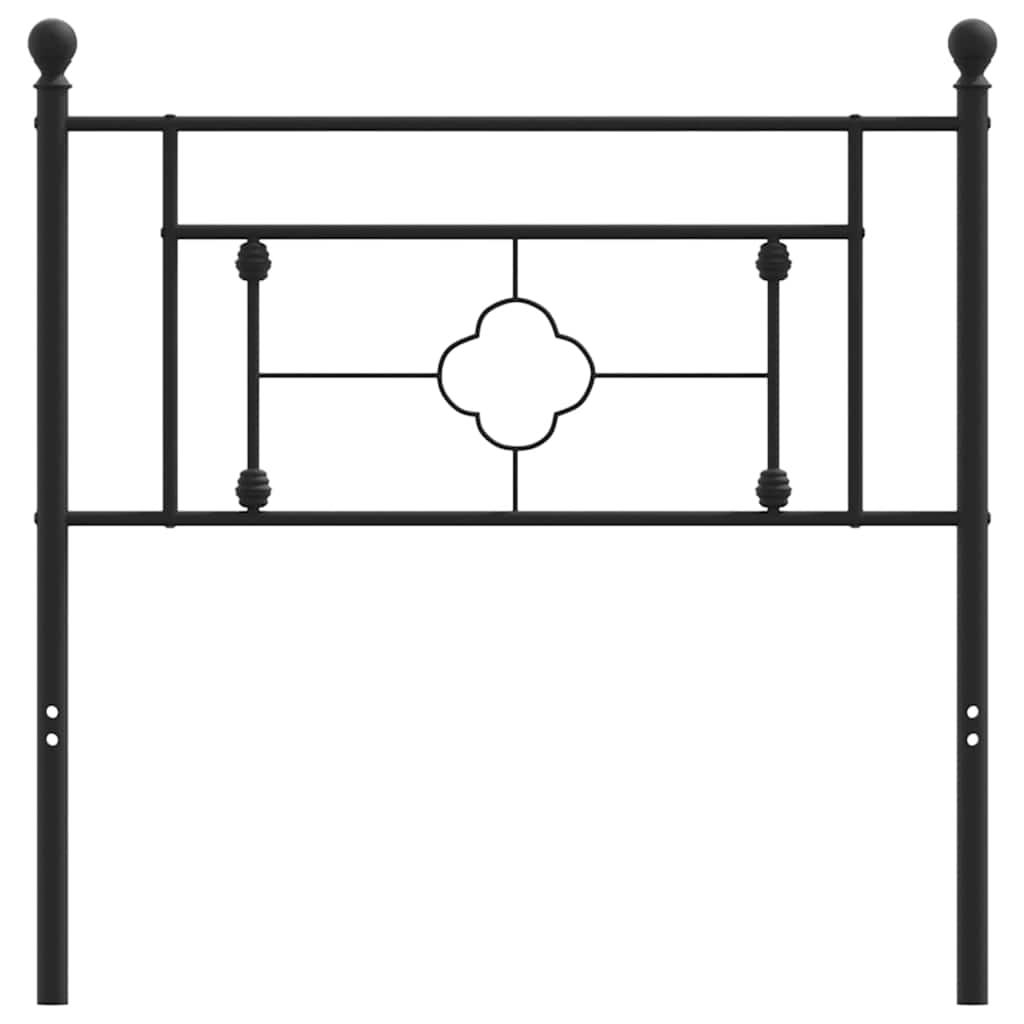 Vervangend hoofdbord 100 cm metaal zwart is nu te koop bij PeponiXL, paradijselijk wonen!
