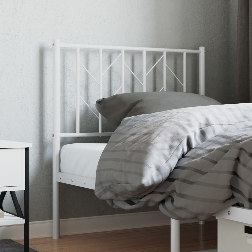 Vervangend hoofdbord 80 cm metaal wit is nu te koop bij PeponiXL, paradijselijk wonen!