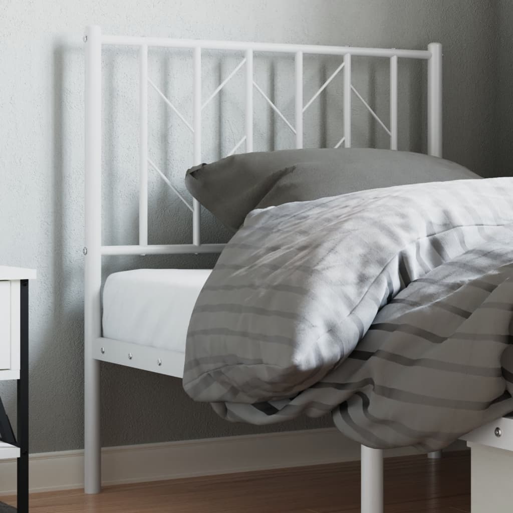 Vervangend hoofdbord 80 cm metaal wit is nu te koop bij PeponiXL, paradijselijk wonen!