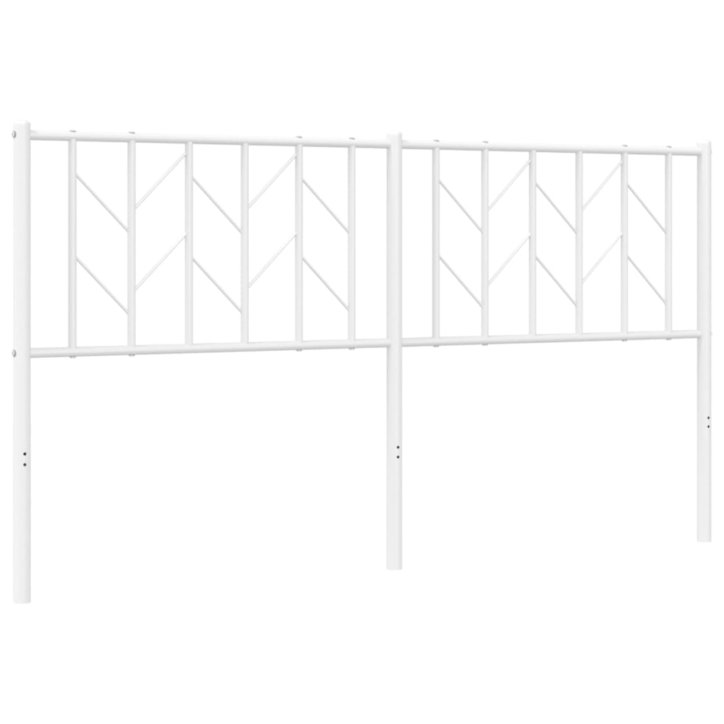 Vervangend hoofdbord 160 cm metaal wit is nu te koop bij PeponiXL, paradijselijk wonen!