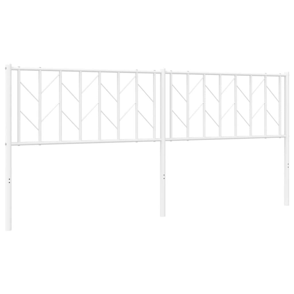 Vervangend hoofdbord 193 cm metaal wit is nu te koop bij PeponiXL, paradijselijk wonen!