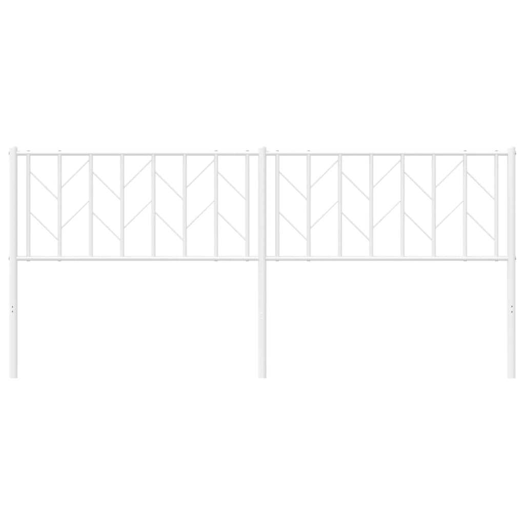 Vervangend hoofdbord 193 cm metaal wit is nu te koop bij PeponiXL, paradijselijk wonen!