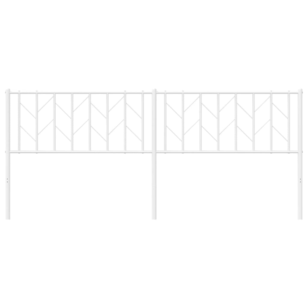 Vervangend hoofdbord 200 cm metaal wit is nu te koop bij PeponiXL, paradijselijk wonen!