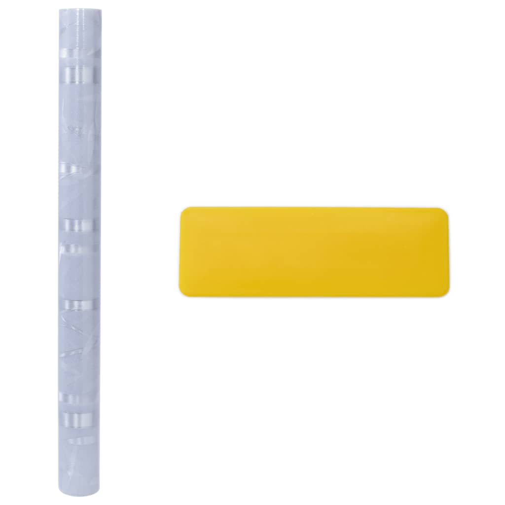 Raamfolies 2 st mat bamboepatroon PVC is nu te koop bij PeponiXL, paradijselijk wonen!