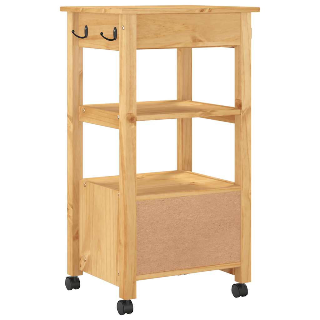 Keukentrolley MONZA 48x40x88,5 cm massief grenenhout is nu te koop bij PeponiXL, paradijselijk wonen!