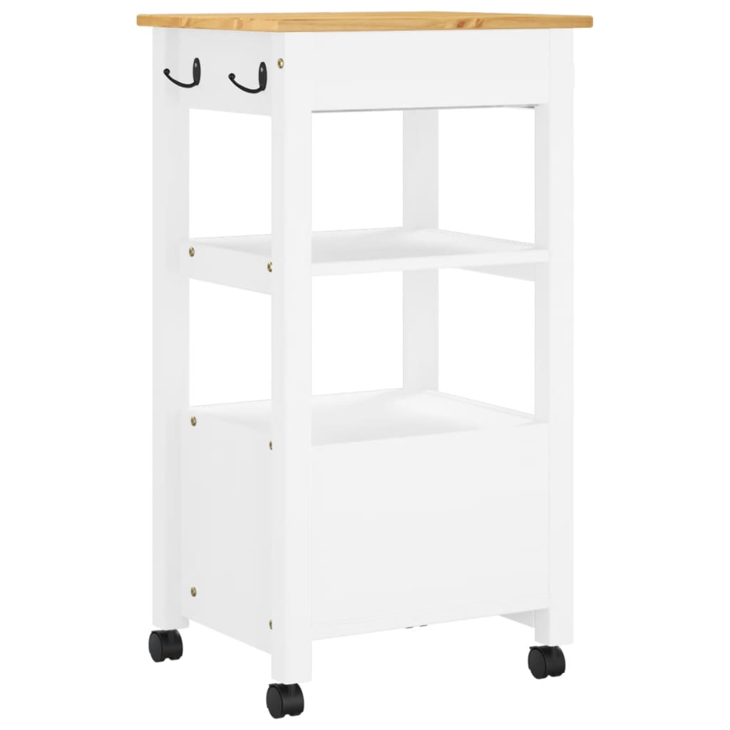 Keukentrolley MONZA 48x40x88,5 cm massief grenenhout is nu te koop bij PeponiXL, paradijselijk wonen!