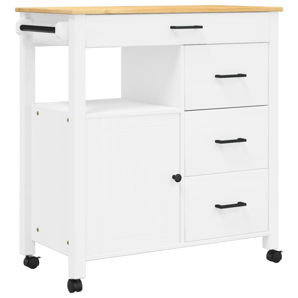 Keukentrolley MONZA 84x40x88,5 cm massief grenenhout is nu te koop bij PeponiXL, paradijselijk wonen!
