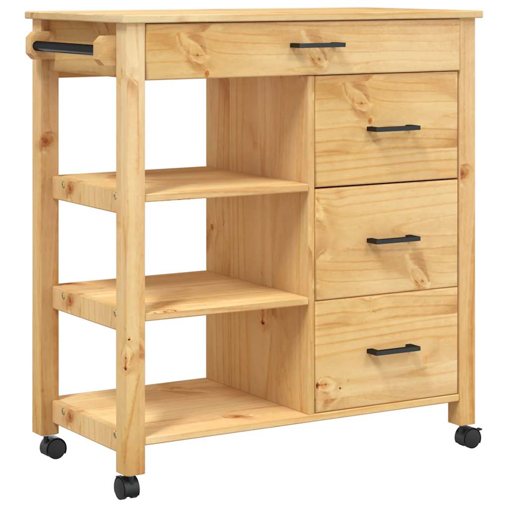 Keukentrolley MONZA 84x40x88,5 cm massief grenenhout is nu te koop bij PeponiXL, paradijselijk wonen!