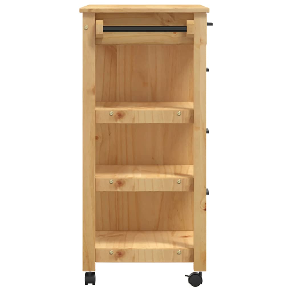 Keukentrolley MONZA 84x40x88,5 cm massief grenenhout is nu te koop bij PeponiXL, paradijselijk wonen!
