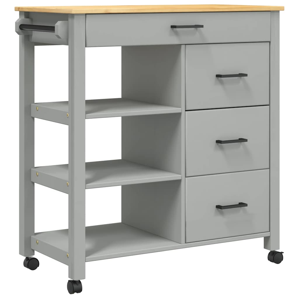 Keukentrolley MONZA 84x40x88,5 cm massief grenenhout is nu te koop bij PeponiXL, paradijselijk wonen!