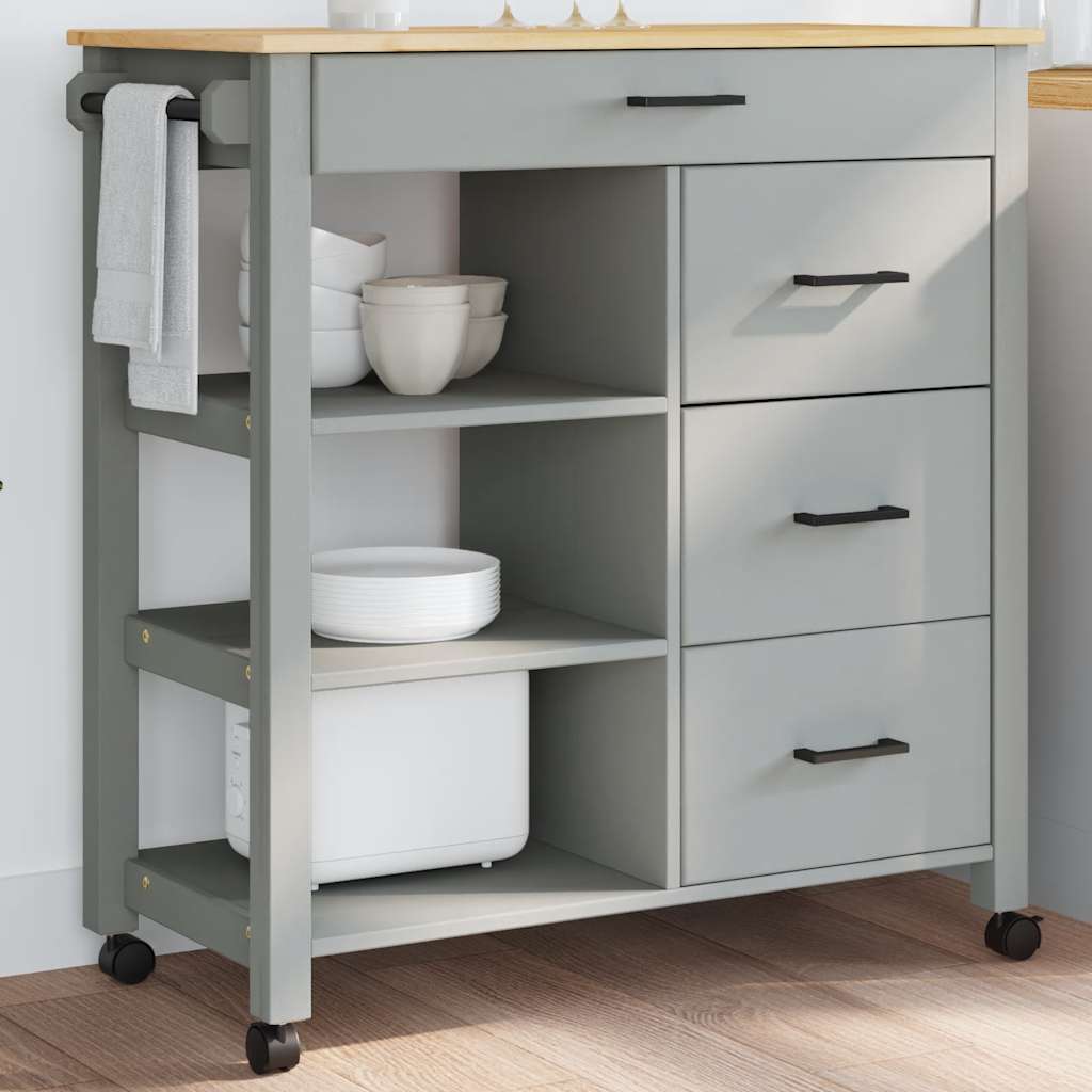 Keukentrolley MONZA 84x40x88,5 cm massief grenenhout is nu te koop bij PeponiXL, paradijselijk wonen!