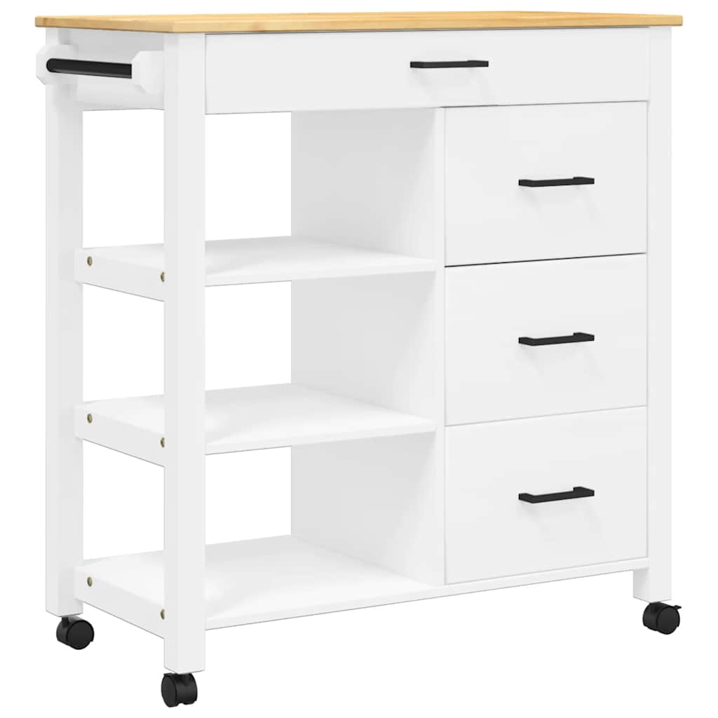 Keukentrolley MONZA 84x40x88,5 cm massief grenenhout is nu te koop bij PeponiXL, paradijselijk wonen!