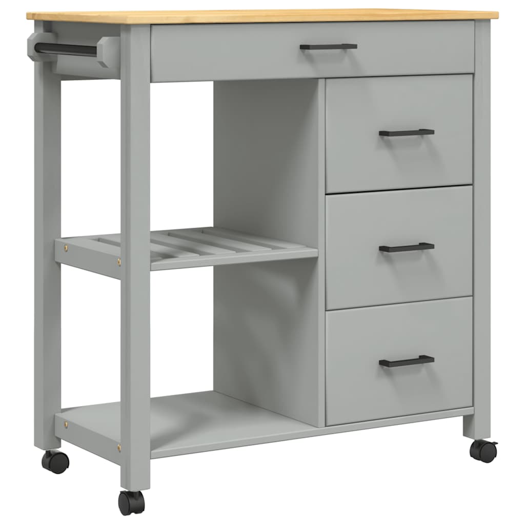 Keukentrolley MONZA 84x40x88,5 cm massief grenenhout is nu te koop bij PeponiXL, paradijselijk wonen!
