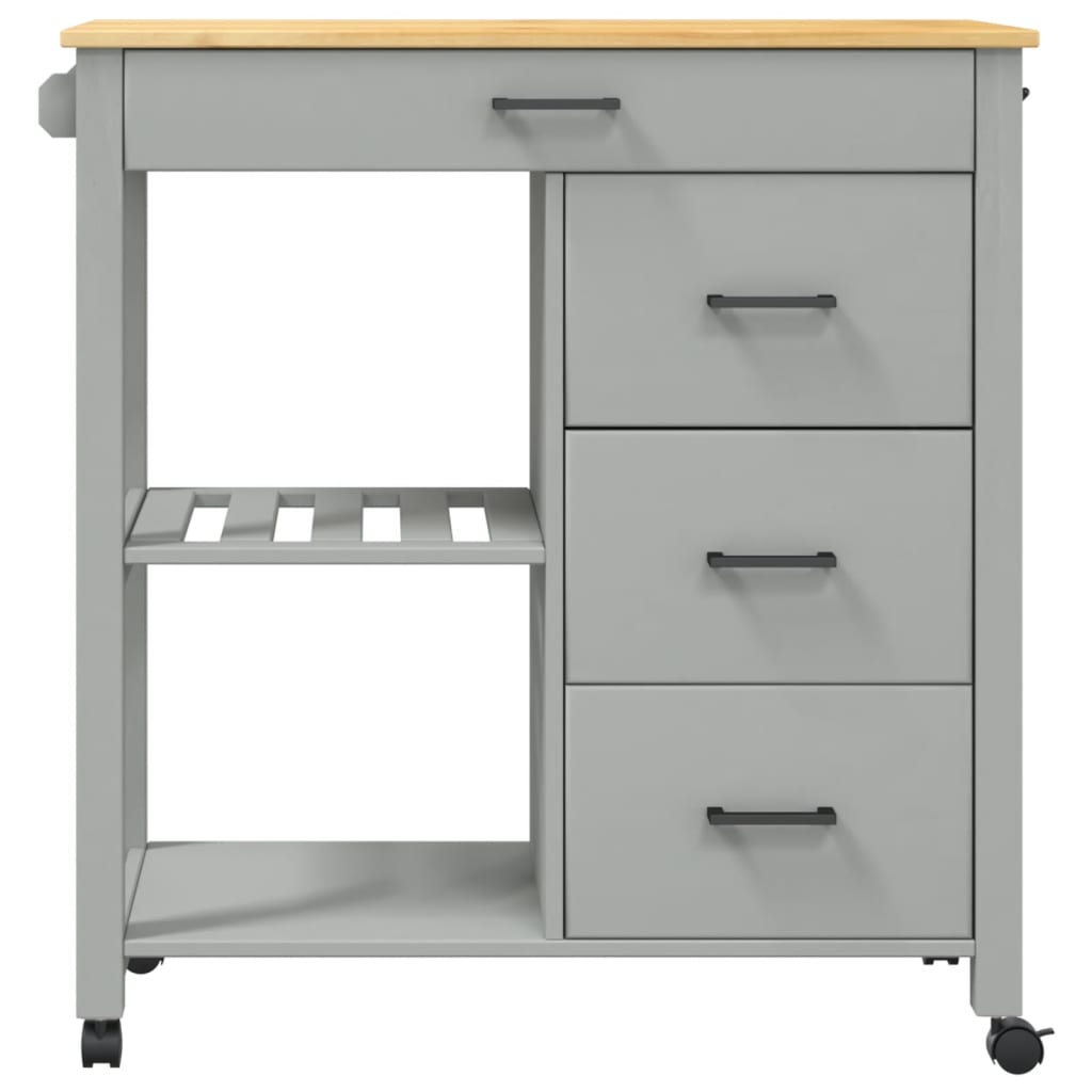 Keukentrolley MONZA 84x40x88,5 cm massief grenenhout is nu te koop bij PeponiXL, paradijselijk wonen!