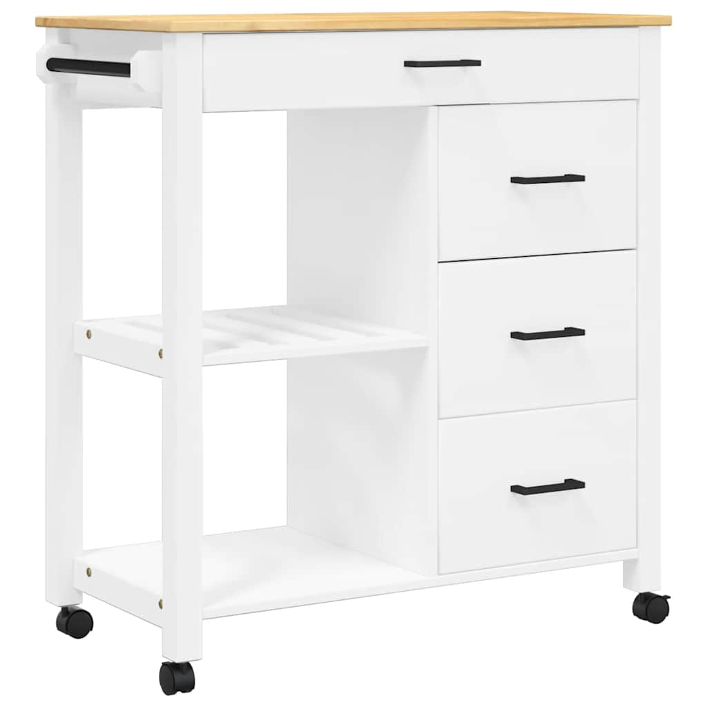 Keukentrolley MONZA 84x40x88,5 cm massief grenenhout is nu te koop bij PeponiXL, paradijselijk wonen!