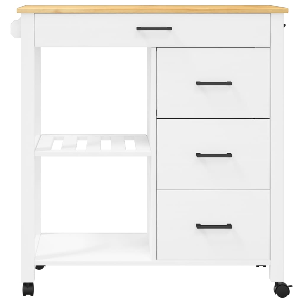 Keukentrolley MONZA 84x40x88,5 cm massief grenenhout is nu te koop bij PeponiXL, paradijselijk wonen!