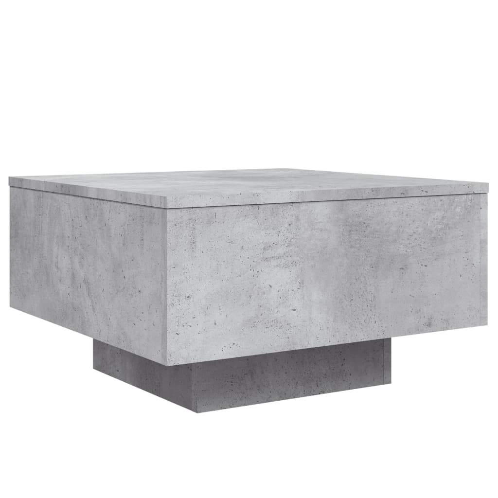 Salontafel 55x55x31 cm bewerkt hout betongrijs is nu te koop bij PeponiXL, paradijselijk wonen!