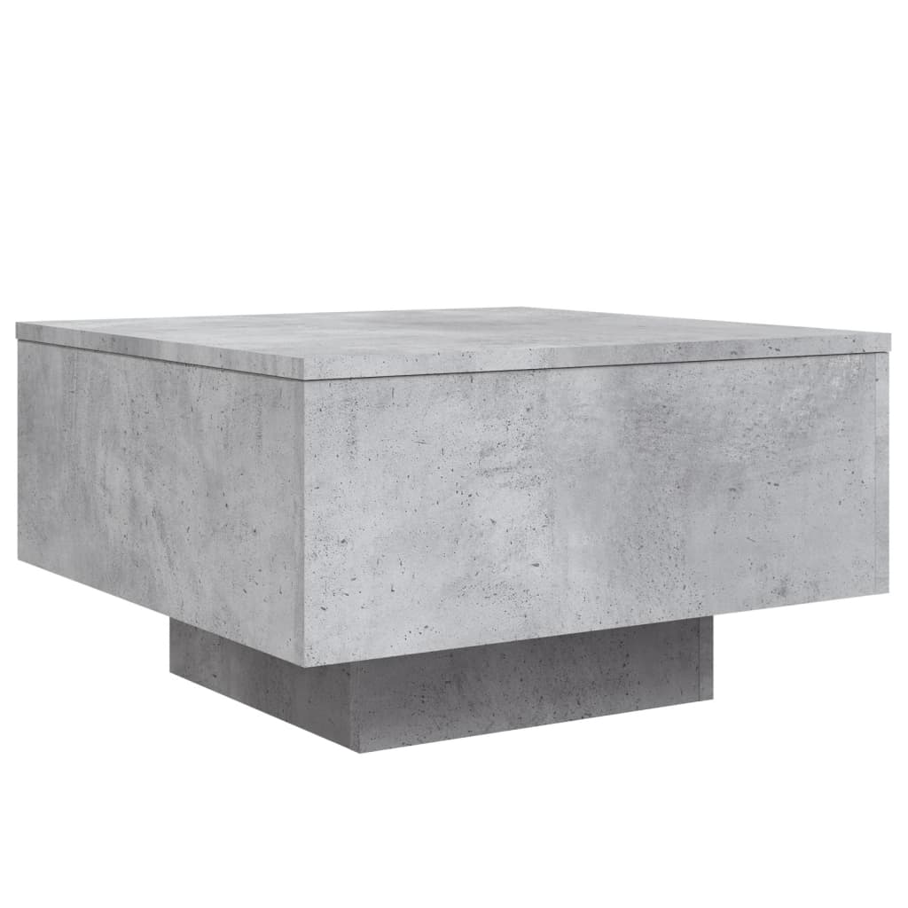 Salontafel 55x55x31 cm bewerkt hout betongrijs is nu te koop bij PeponiXL, paradijselijk wonen!
