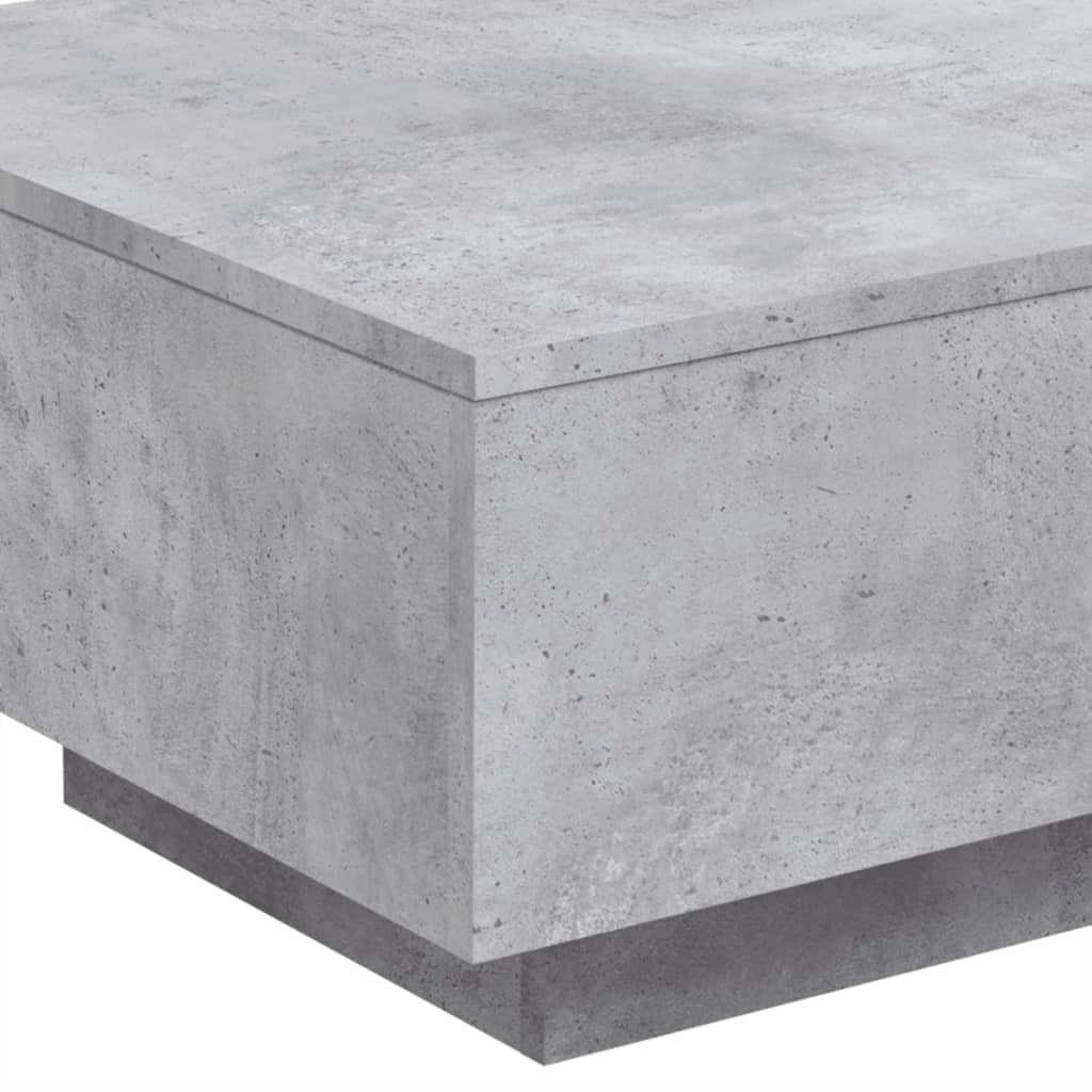 Salontafel 55x55x31 cm bewerkt hout betongrijs is nu te koop bij PeponiXL, paradijselijk wonen!