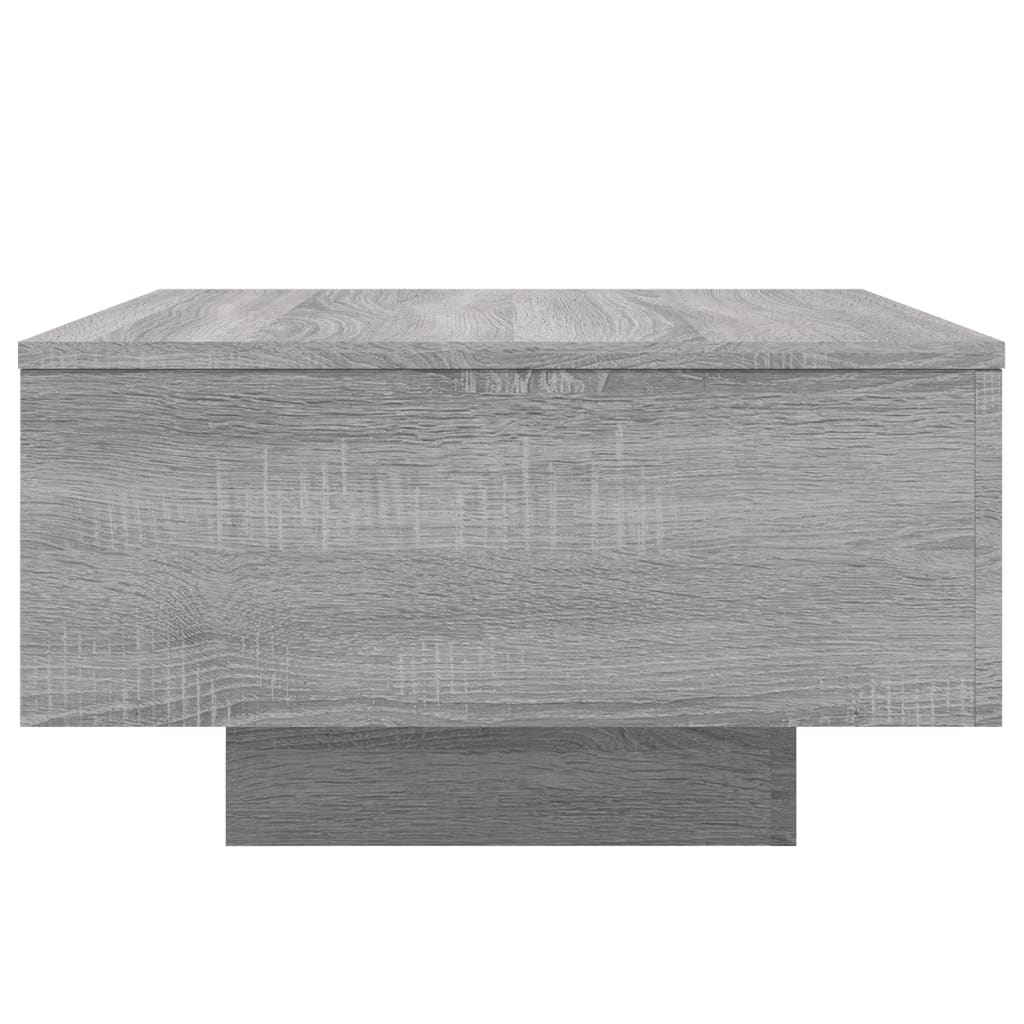 Salontafel 55x55x31 cm bewerkt hout grijs sonoma eikenkleurig is nu te koop bij PeponiXL, paradijselijk wonen!