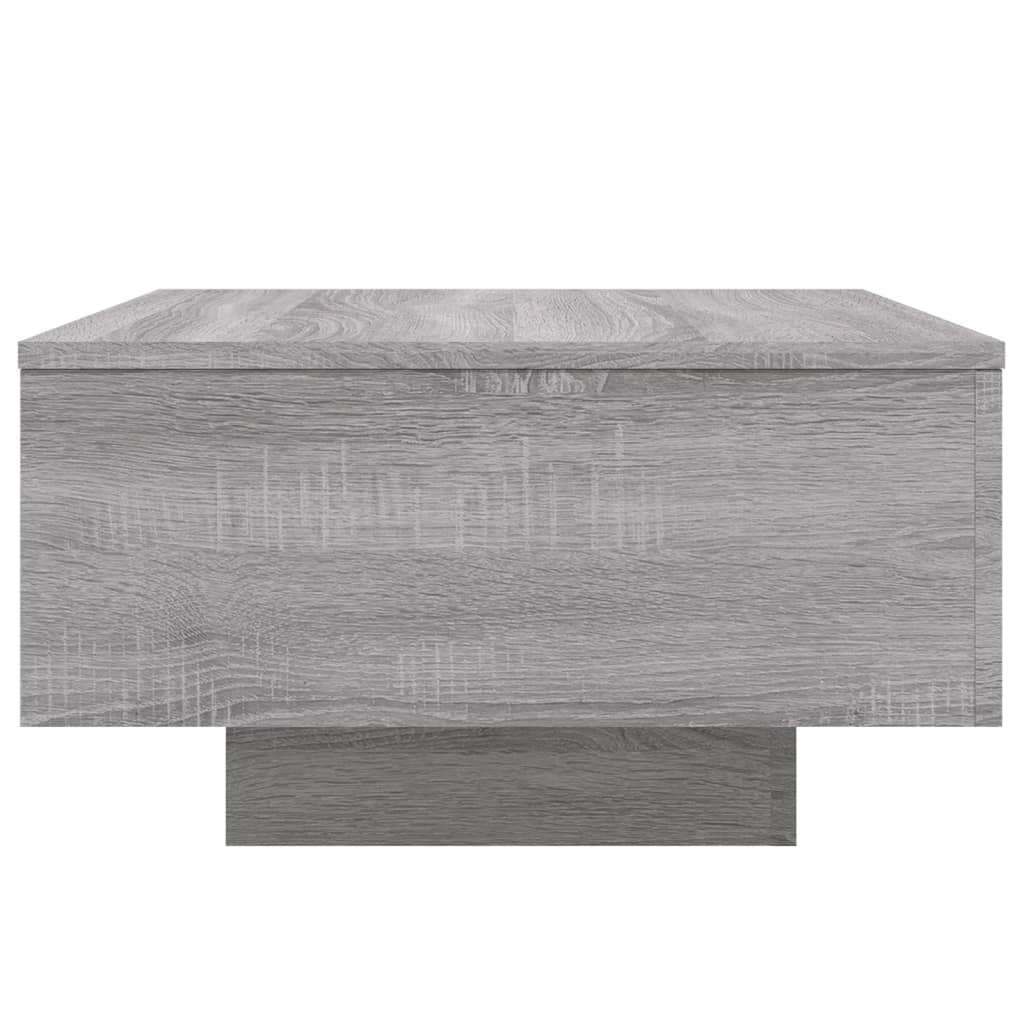 Salontafel met LED-verlichting 55x55x31 cm grijs sonoma eiken is nu te koop bij PeponiXL, paradijselijk wonen!