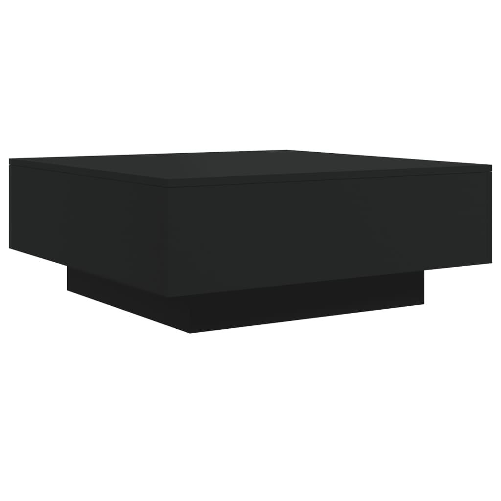 Salontafel 80x80x31 cm spaanplaat zwart is nu te koop bij PeponiXL, paradijselijk wonen!