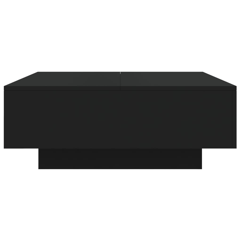Salontafel 80x80x31 cm spaanplaat zwart is nu te koop bij PeponiXL, paradijselijk wonen!