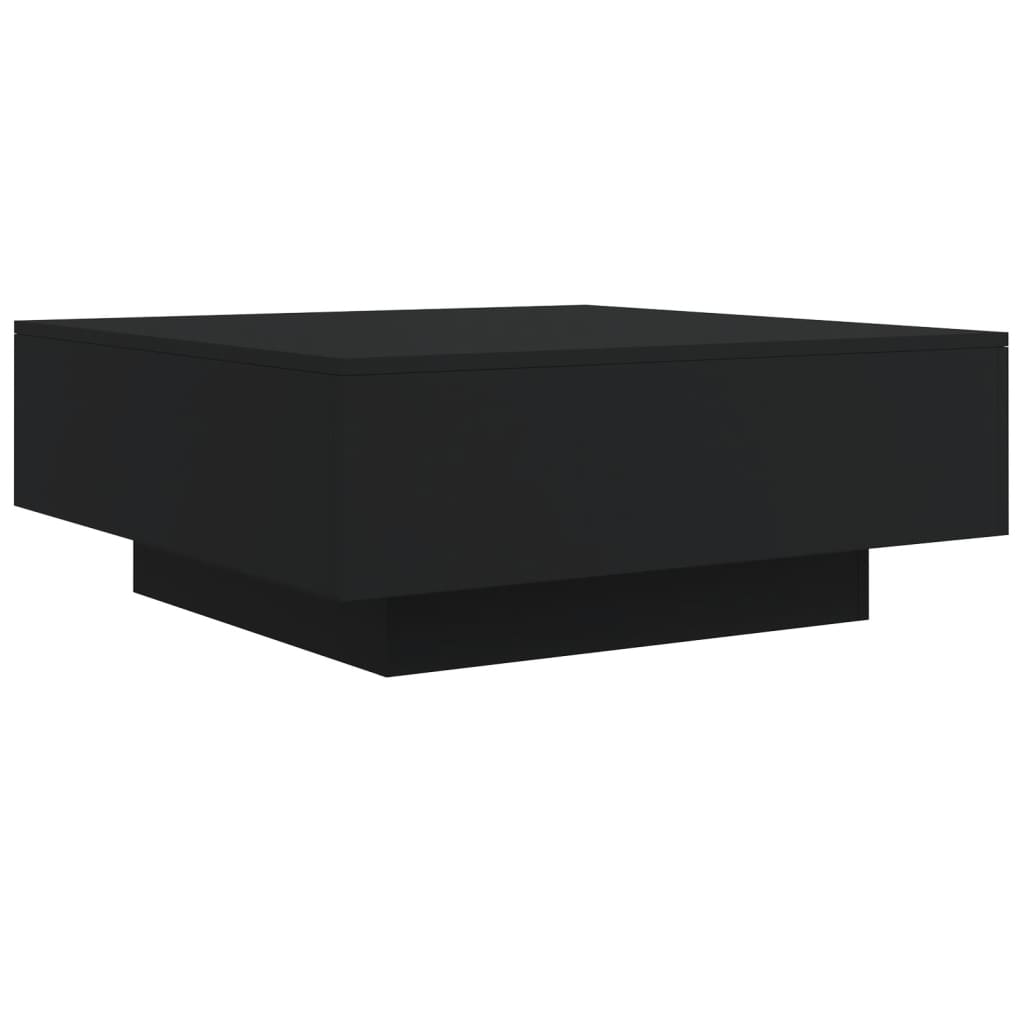 Salontafel 80x80x31 cm spaanplaat zwart is nu te koop bij PeponiXL, paradijselijk wonen!