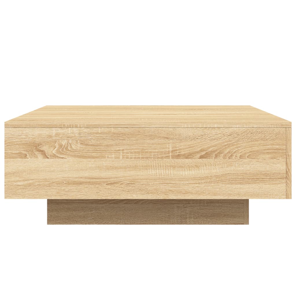 Salontafel 80x80x31 cm spaanplaat sonoma eikenkleurig is nu te koop bij PeponiXL, paradijselijk wonen!