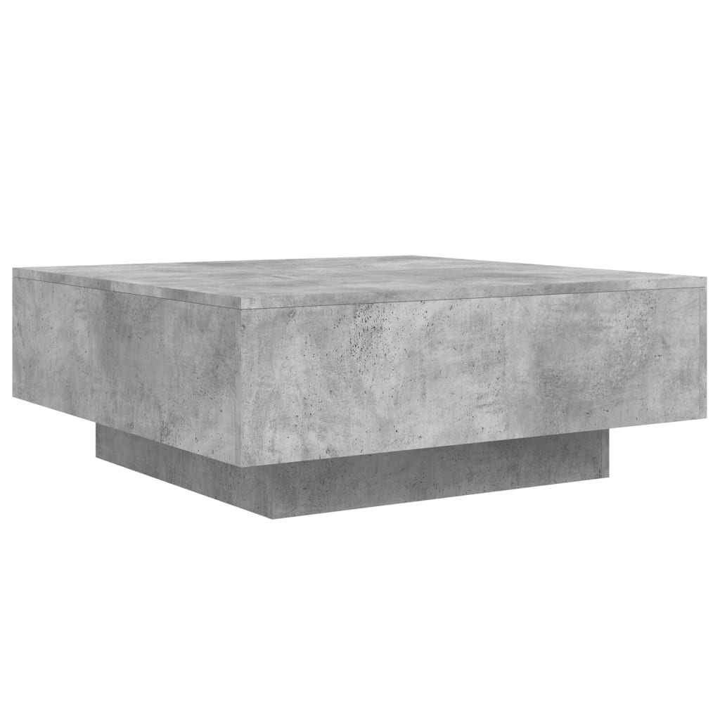 Salontafel 80x80x31 cm spaanplaat betongrijs is nu te koop bij PeponiXL, paradijselijk wonen!