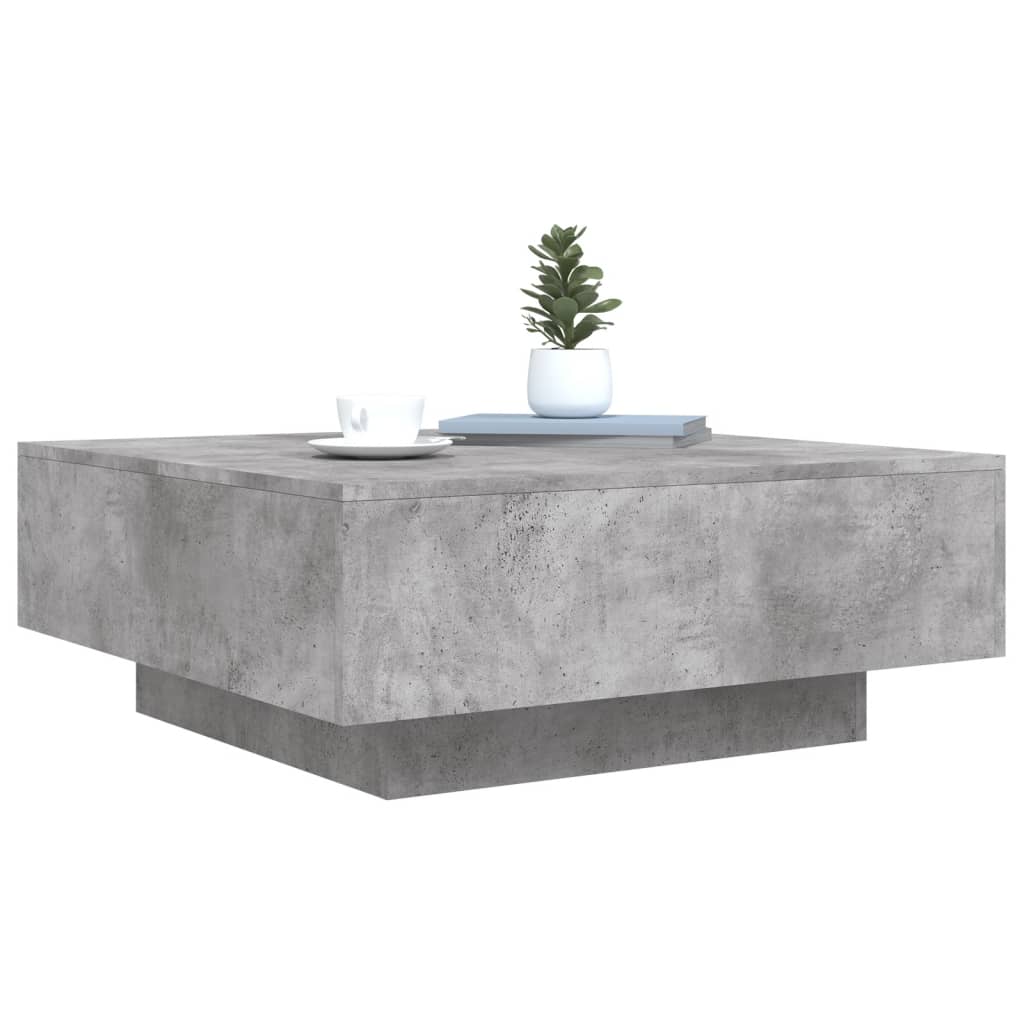Salontafel 80x80x31 cm spaanplaat betongrijs is nu te koop bij PeponiXL, paradijselijk wonen!