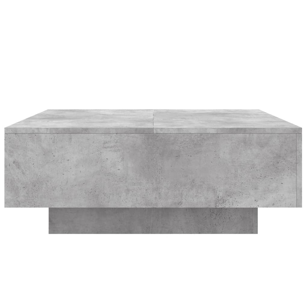 Salontafel 80x80x31 cm spaanplaat betongrijs is nu te koop bij PeponiXL, paradijselijk wonen!
