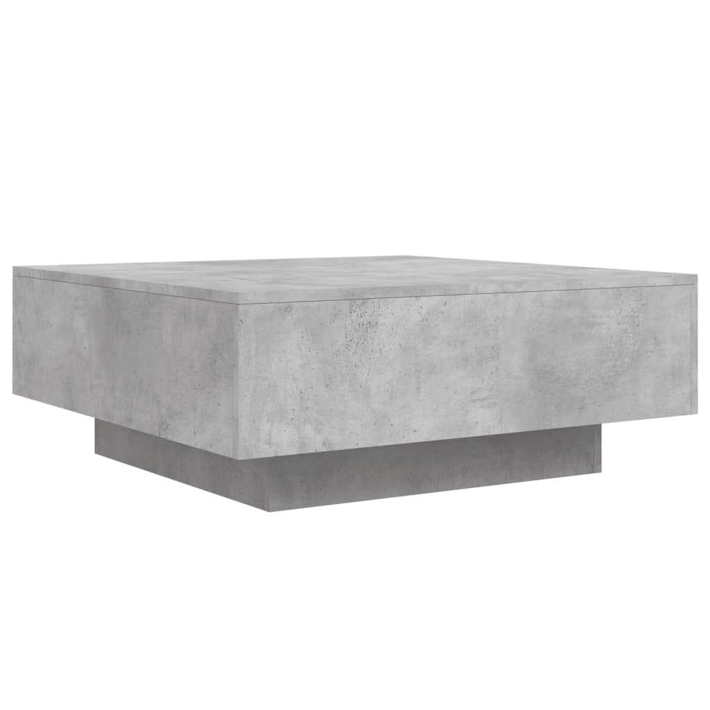 Salontafel 80x80x31 cm spaanplaat betongrijs is nu te koop bij PeponiXL, paradijselijk wonen!