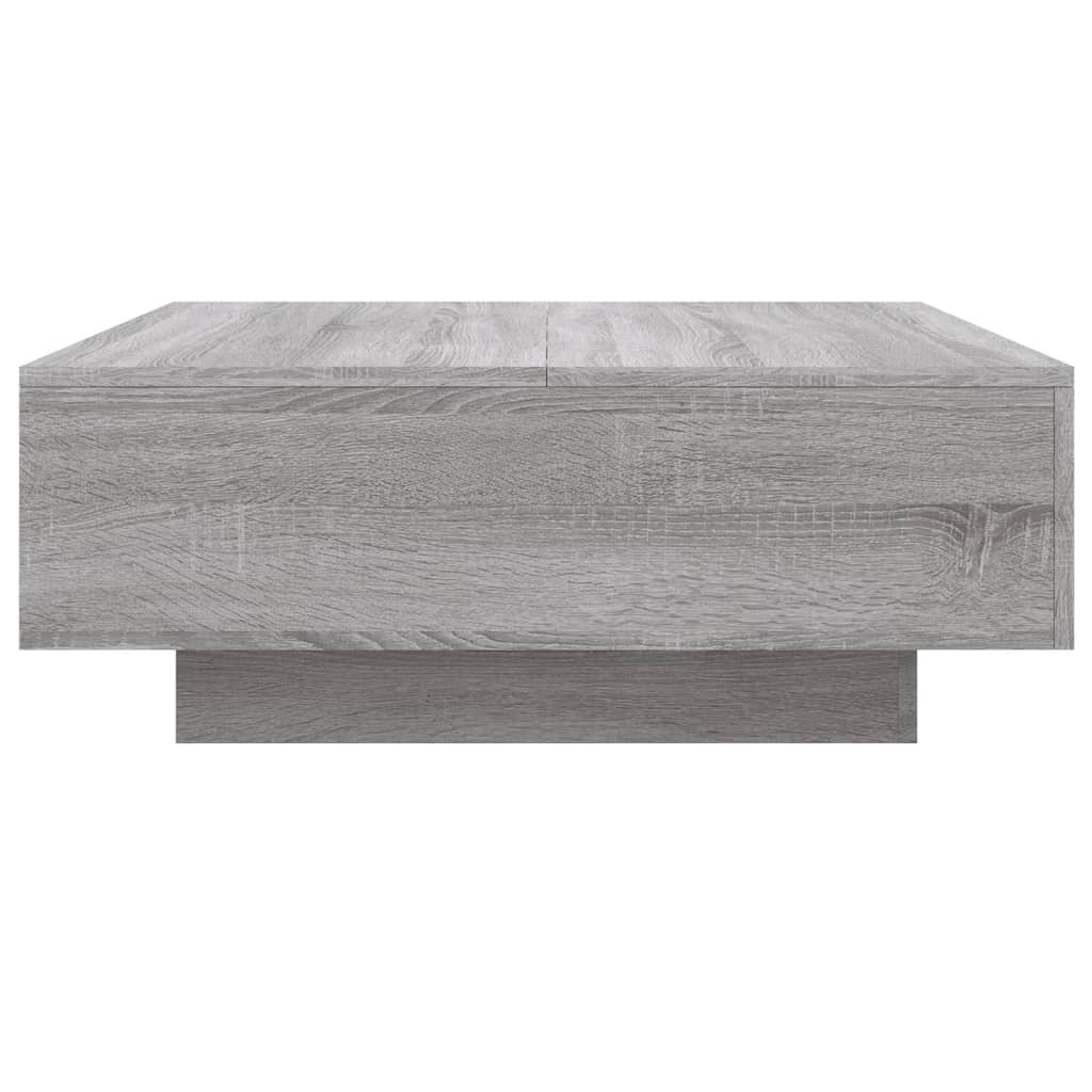 Salontafel 80x80x31 cm bewerkt hout grijs sonoma eikenkleurig is nu te koop bij PeponiXL, paradijselijk wonen!