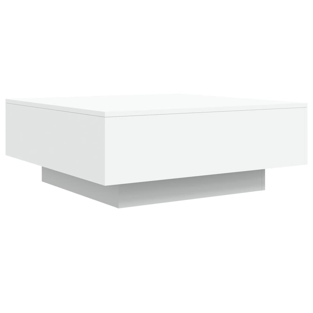 Salontafel met LED-verlichting 80x80x31 cm wit is nu te koop bij PeponiXL, paradijselijk wonen!