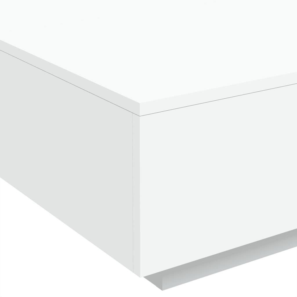 Salontafel met LED-verlichting 80x80x31 cm wit is nu te koop bij PeponiXL, paradijselijk wonen!