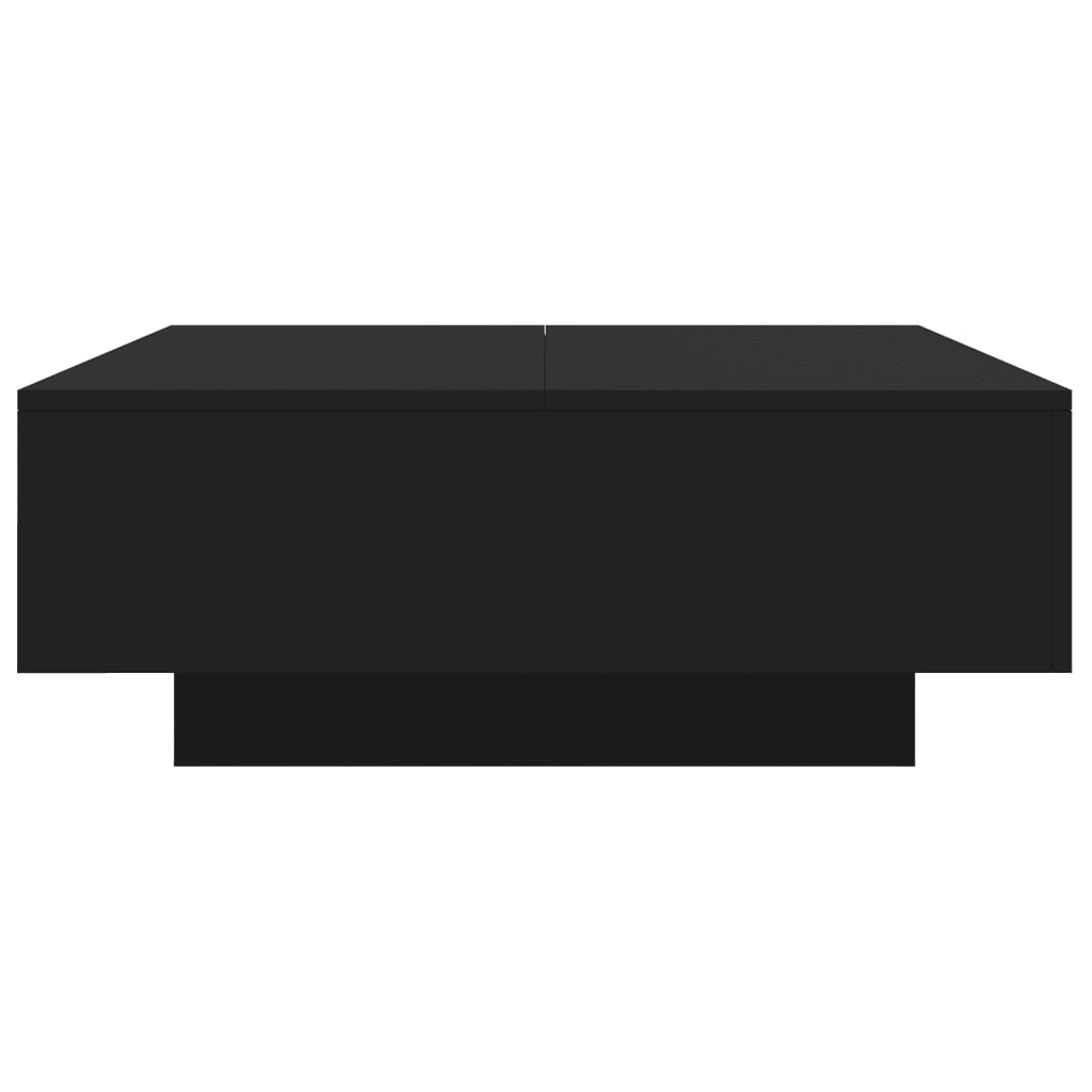 Salontafel met LED-verlichting 80x80x31 cm zwarty is nu te koop bij PeponiXL, paradijselijk wonen!