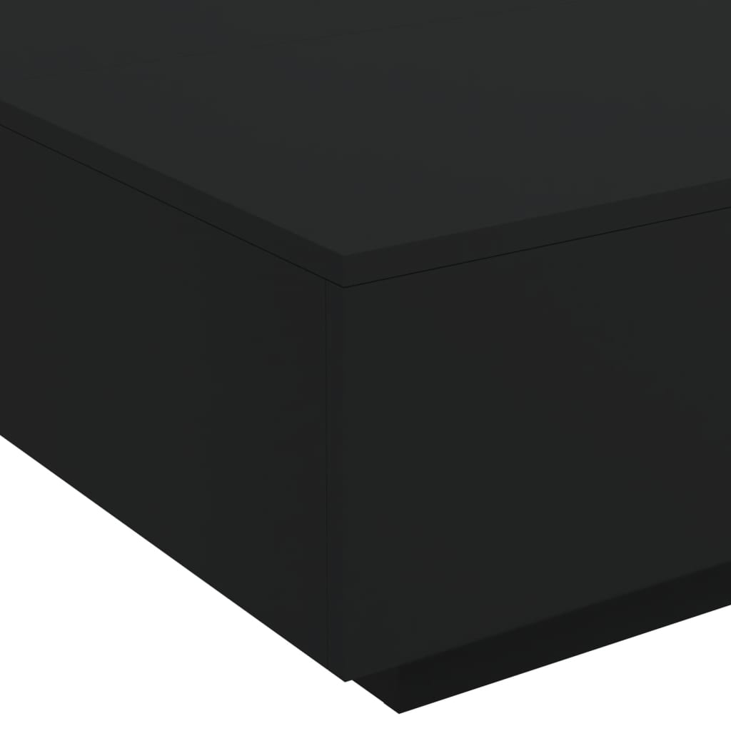 Salontafel met LED-verlichting 80x80x31 cm zwarty is nu te koop bij PeponiXL, paradijselijk wonen!