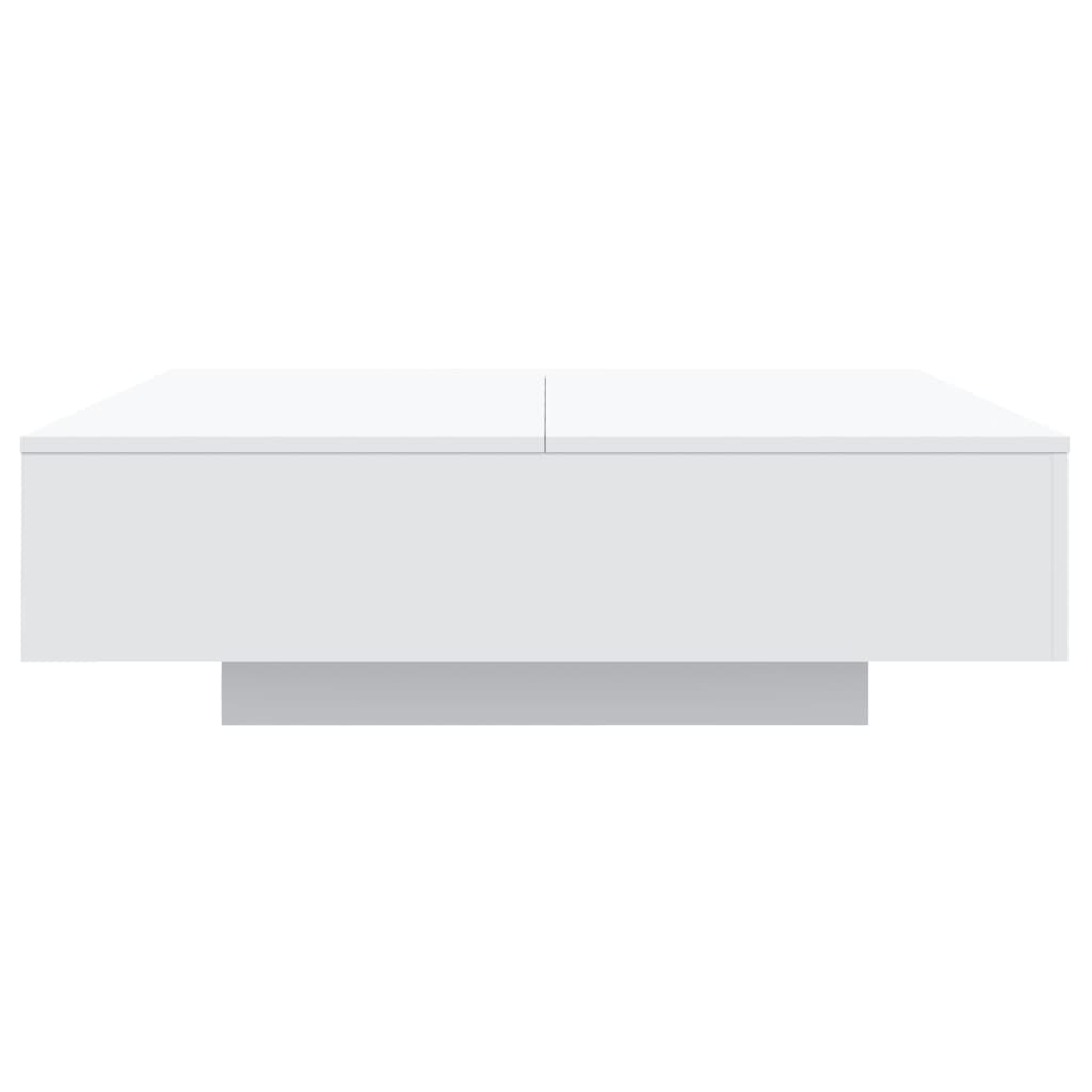 Salontafel met LED-verlichting 100x100x31 cm wit is nu te koop bij PeponiXL, paradijselijk wonen!