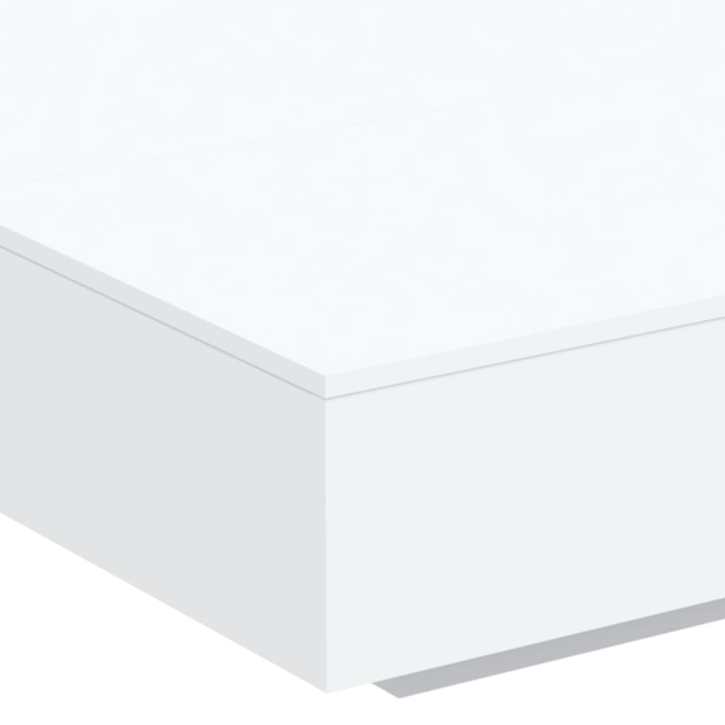 Salontafel met LED-verlichting 100x100x31 cm wit is nu te koop bij PeponiXL, paradijselijk wonen!