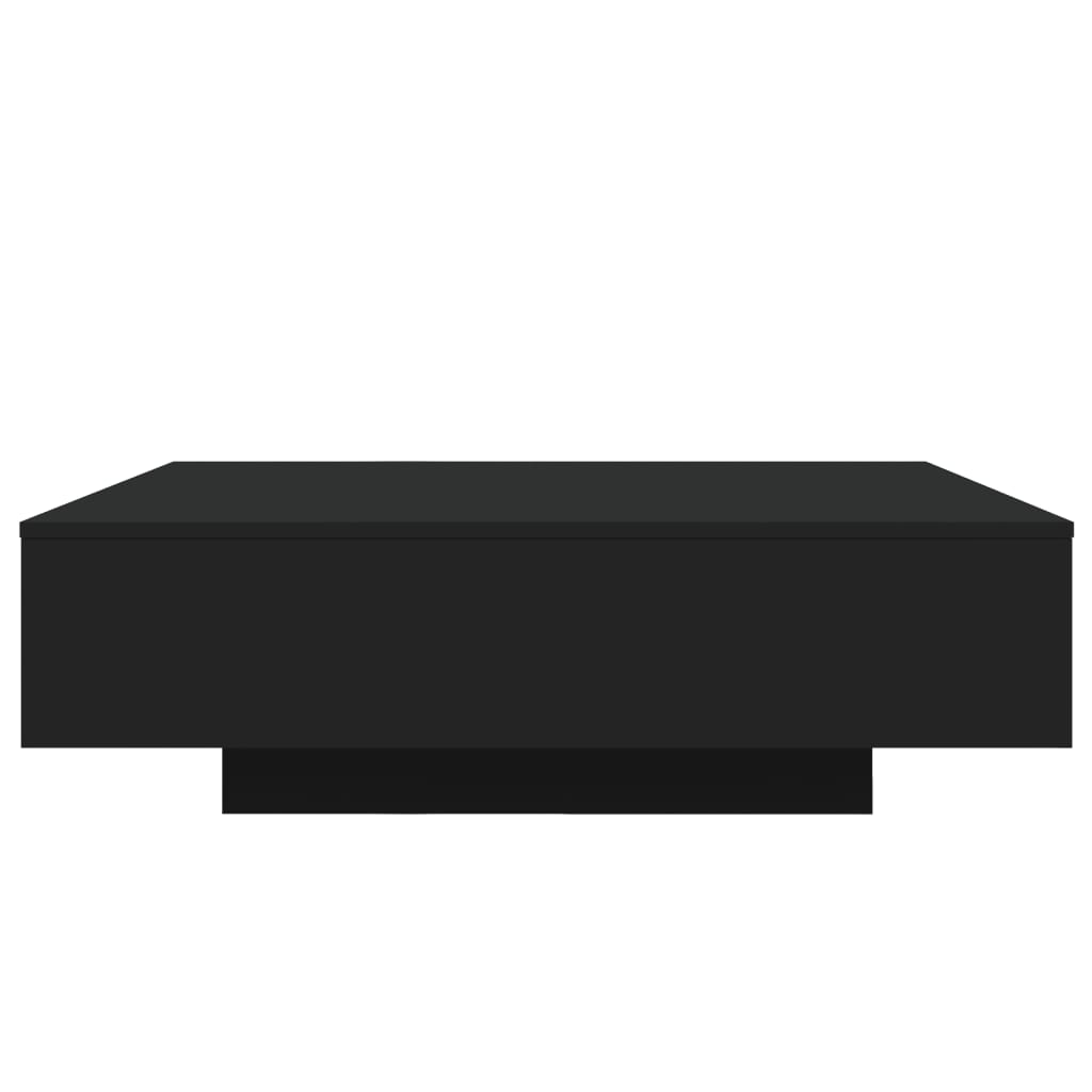Salontafel met LED-verlichting 100x100x31 cm zwart is nu te koop bij PeponiXL, paradijselijk wonen!