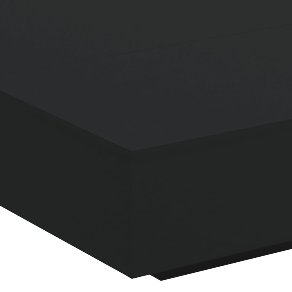 Salontafel met LED-verlichting 100x100x31 cm zwart is nu te koop bij PeponiXL, paradijselijk wonen!