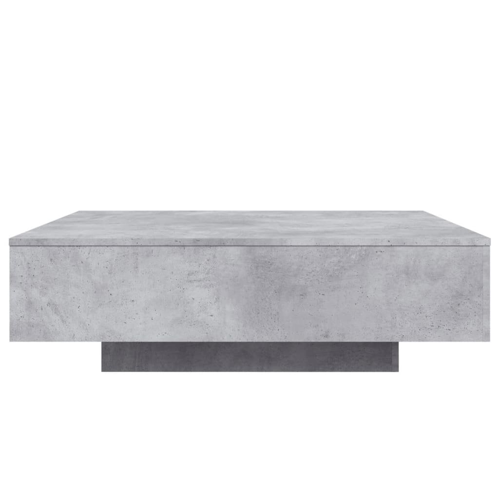 Salontafel met LED-verlichting 100x100x31 cm betongrijs is nu te koop bij PeponiXL, paradijselijk wonen!