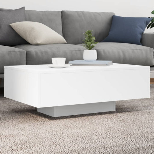 Salontafel met LED-verlichting 85x55x31 cm wit is nu te koop bij PeponiXL, paradijselijk wonen!